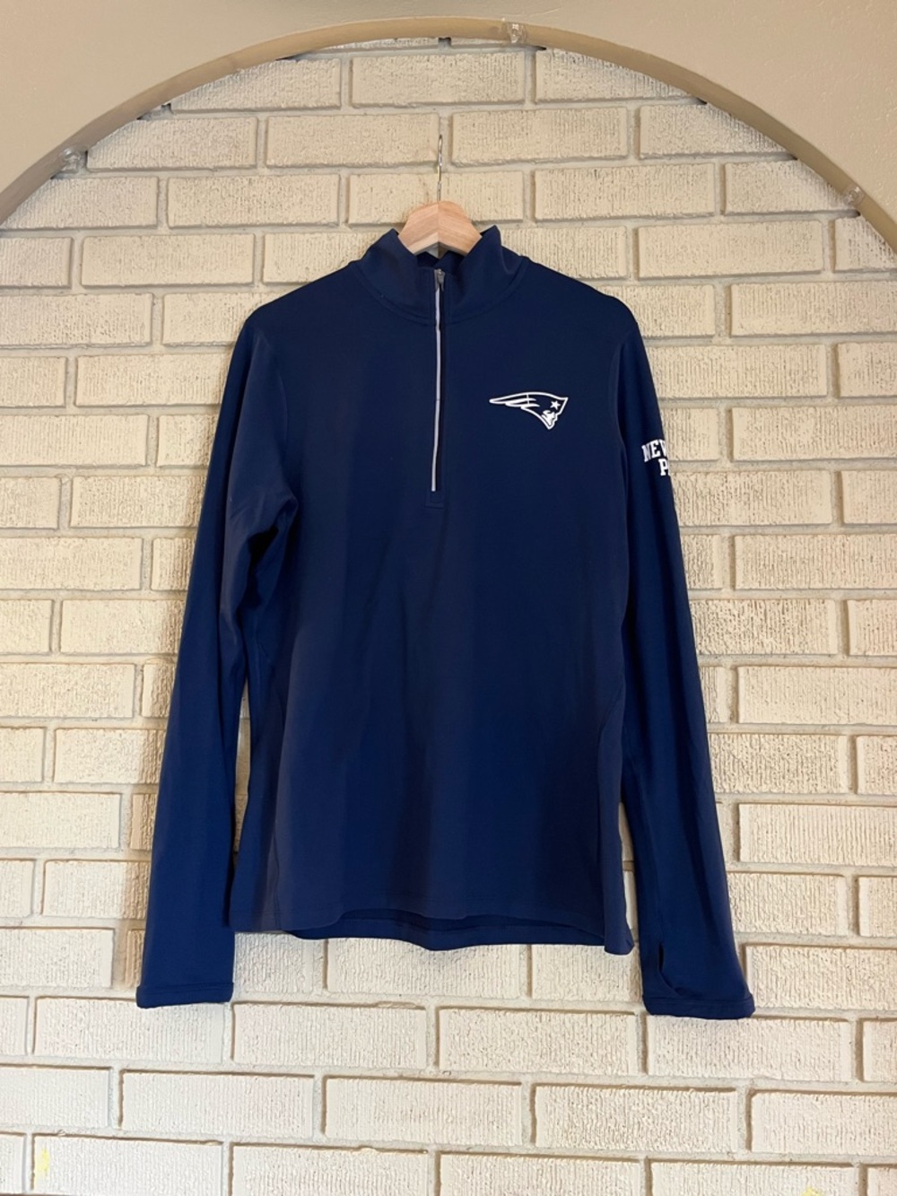 New England Patriots Antigua Tribute Pullover 1/4 Zip